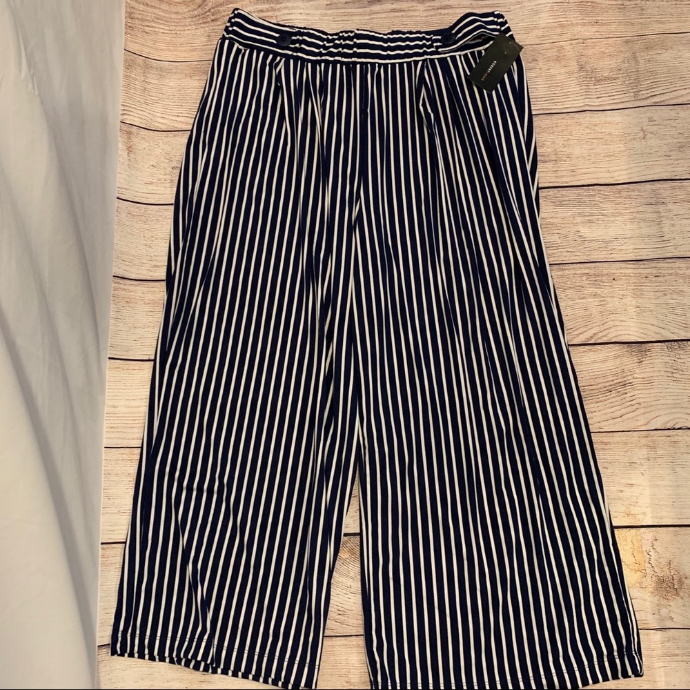 🆕 Robert Louis Striped Wide Leg Pants SZ XL - Picture 2 of 5